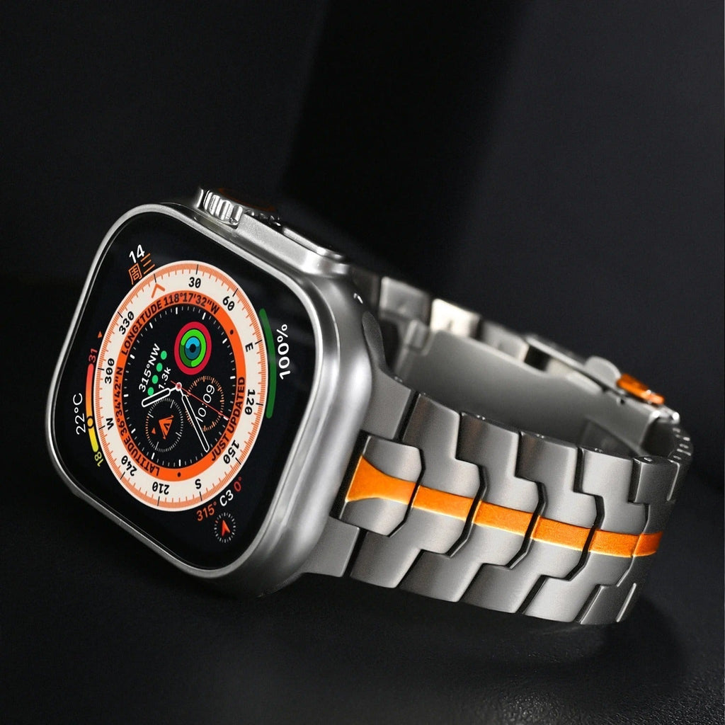 Keith Lane lyxigt armband i titan för Apple Watch, allergivänligt spänne