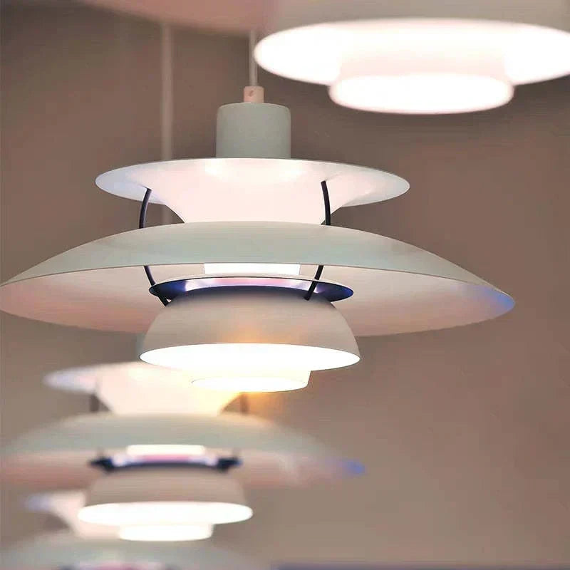 Morandi modern LED-hänglampa — färgglad skärm