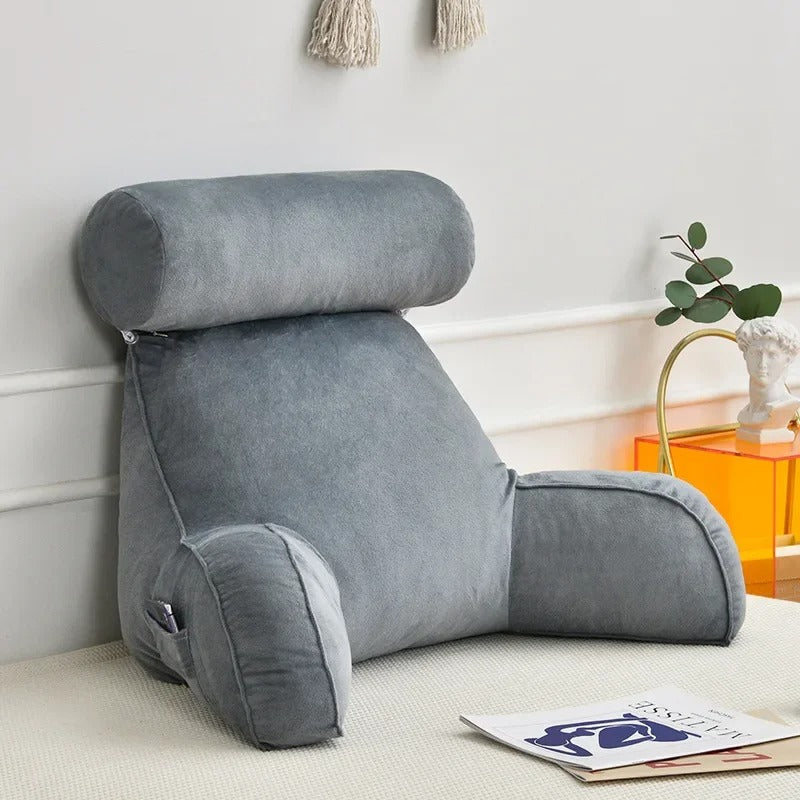 Cuscino ergonomico da lettura — braccioli, poggiatesta, supporto lombare
