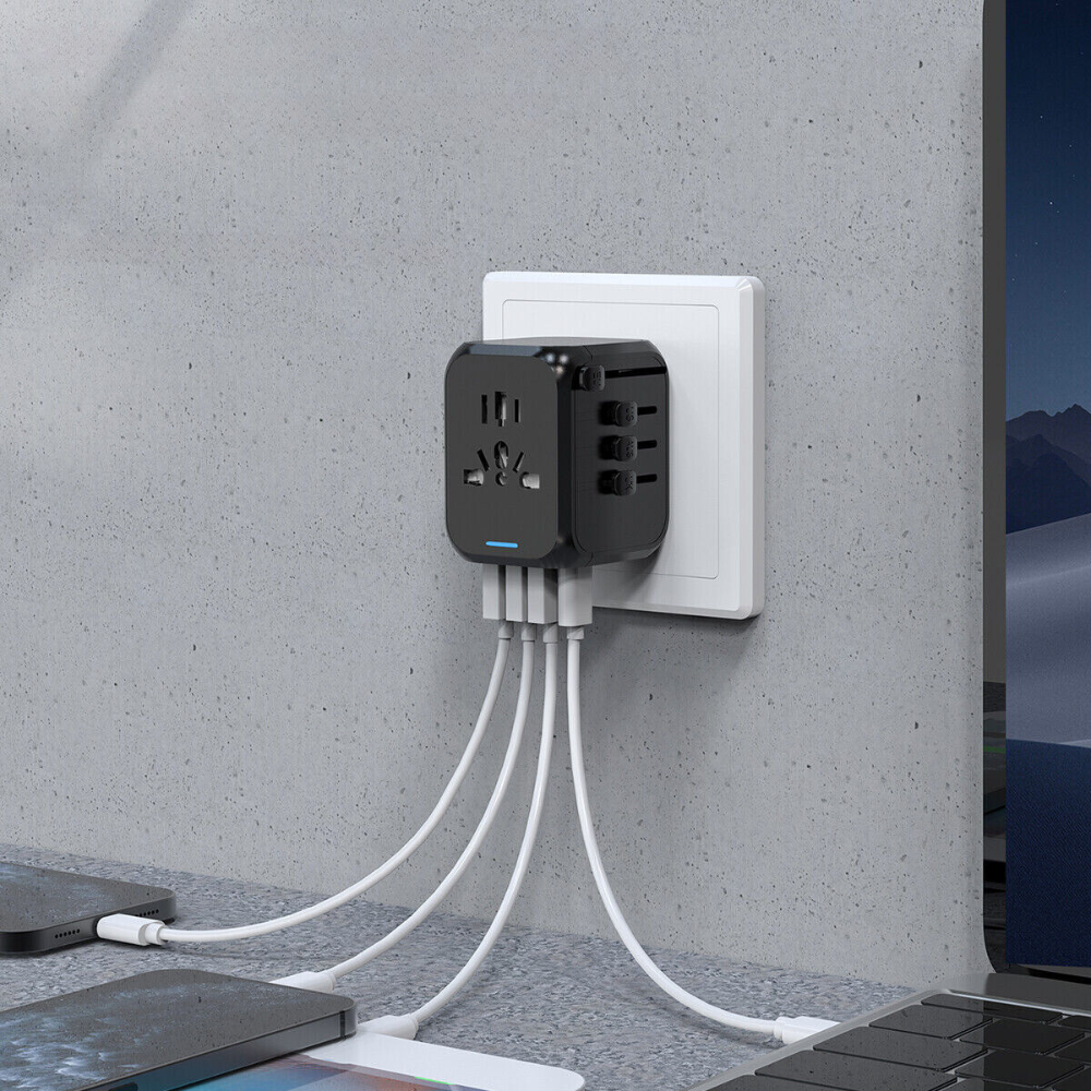 All-in-One Universal Travel Power Hub — Multi-Device Adapter