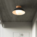 NordicLume Minimalist Ceiling Light With Wood Iron Finish