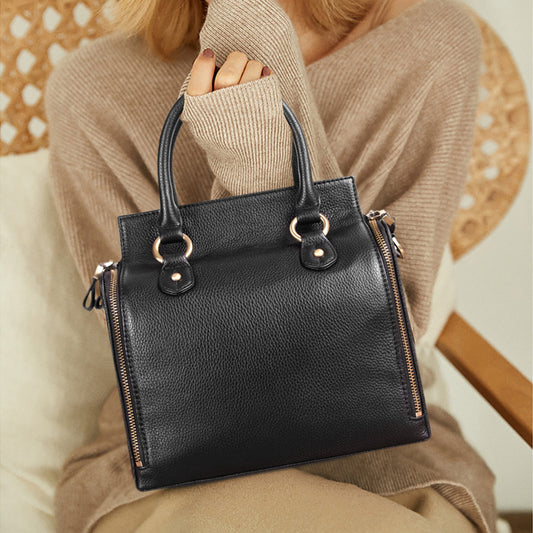 Sac bandoulière en cuir - Multi-Compartiments