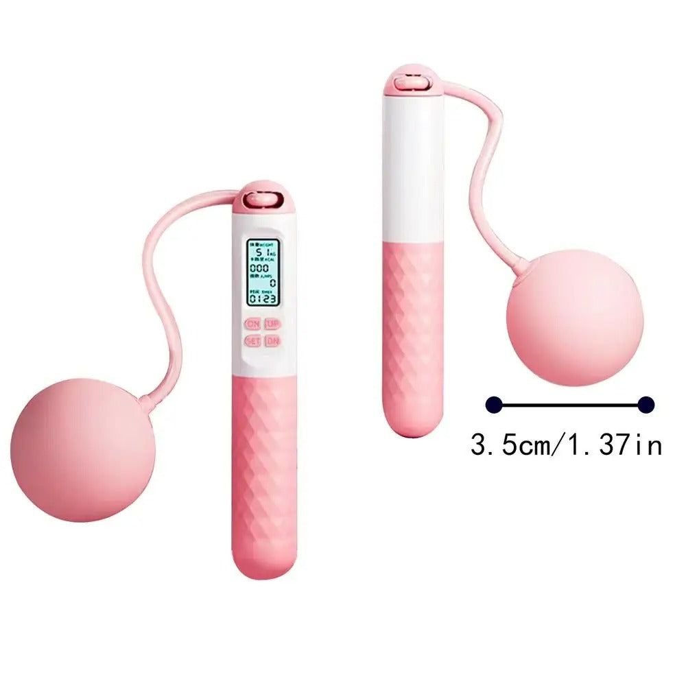 AeroFlex Cordless Weighted Jump Rope — Digital Counter