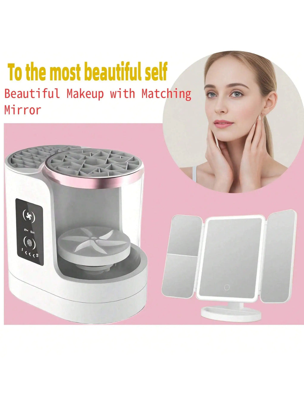 Rechargeable Electric Makeup Brush Cleaner — Fast Deep-Cleaning Device