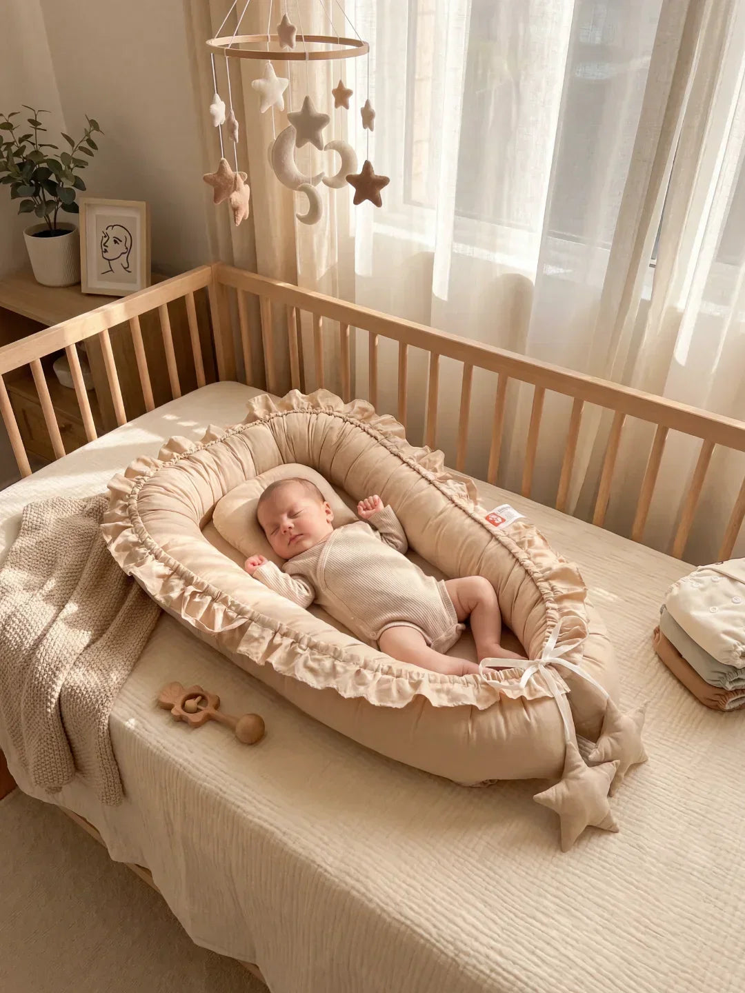 Soothing Baby Transition Lounger — Contoured Support Cushion
