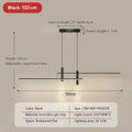Modern LED Linear Pendant Light — Nordic Style, Warm Glow