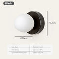Scandinavische G9-wandlamp met glazen bolkap — minimalistisch bolontwerp