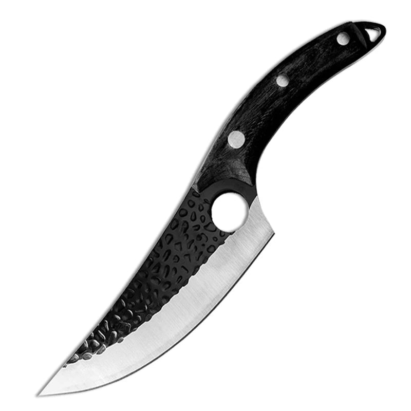 Faca de cozinha japonesa artesanal Huusk Premium Control — fio de corte de precisão