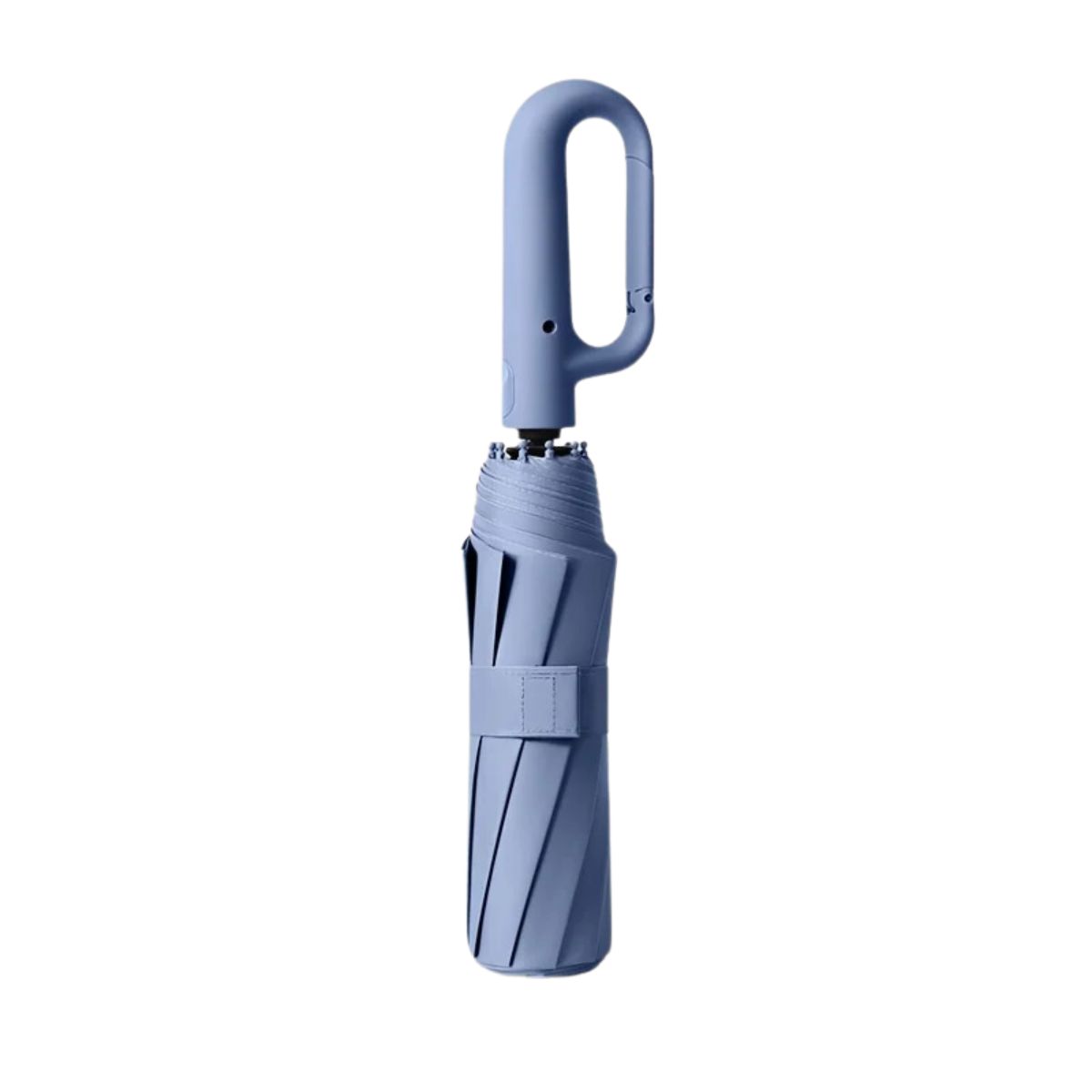 Ombrello pieghevole automatico antivento AerisGuard — manico con chiusura sicura, apertura rapida