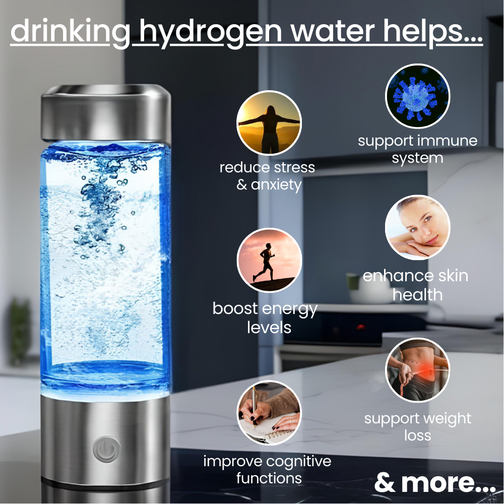 HydroPure tragbare Generator-Wasserflasche für die tägliche Flüssigkeitszufuhr