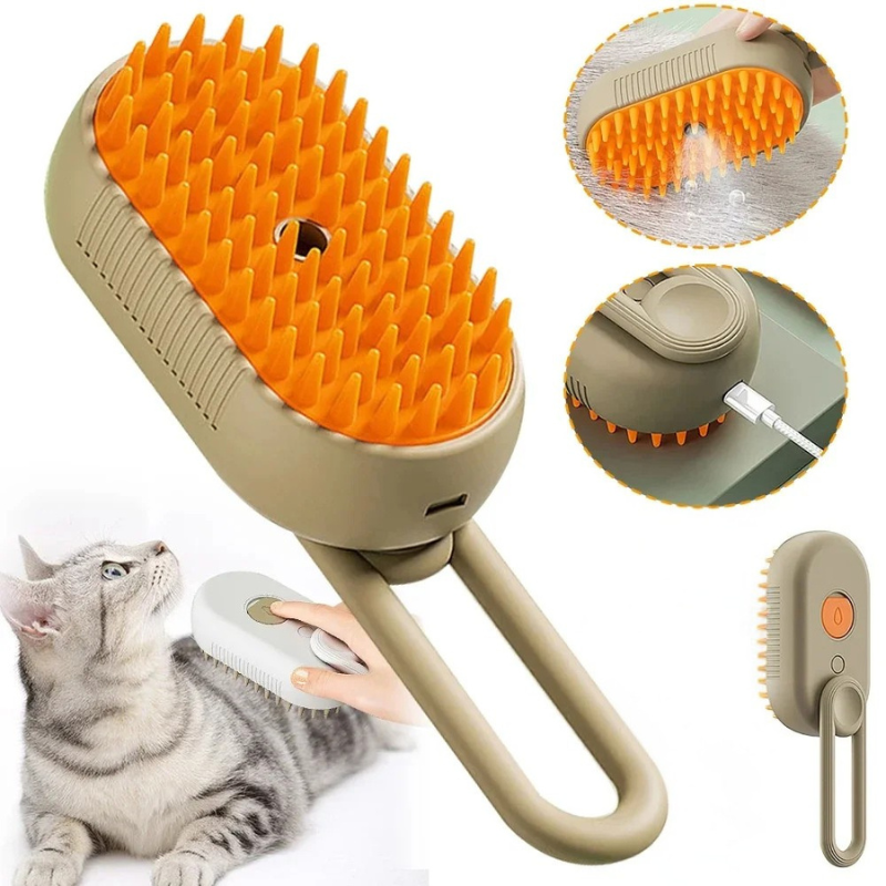3-in-1 Pet Steam Grooming Brush | Filindra