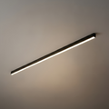 Minimalist Linear LED Ceiling Light – Black for Living Room - Flindria