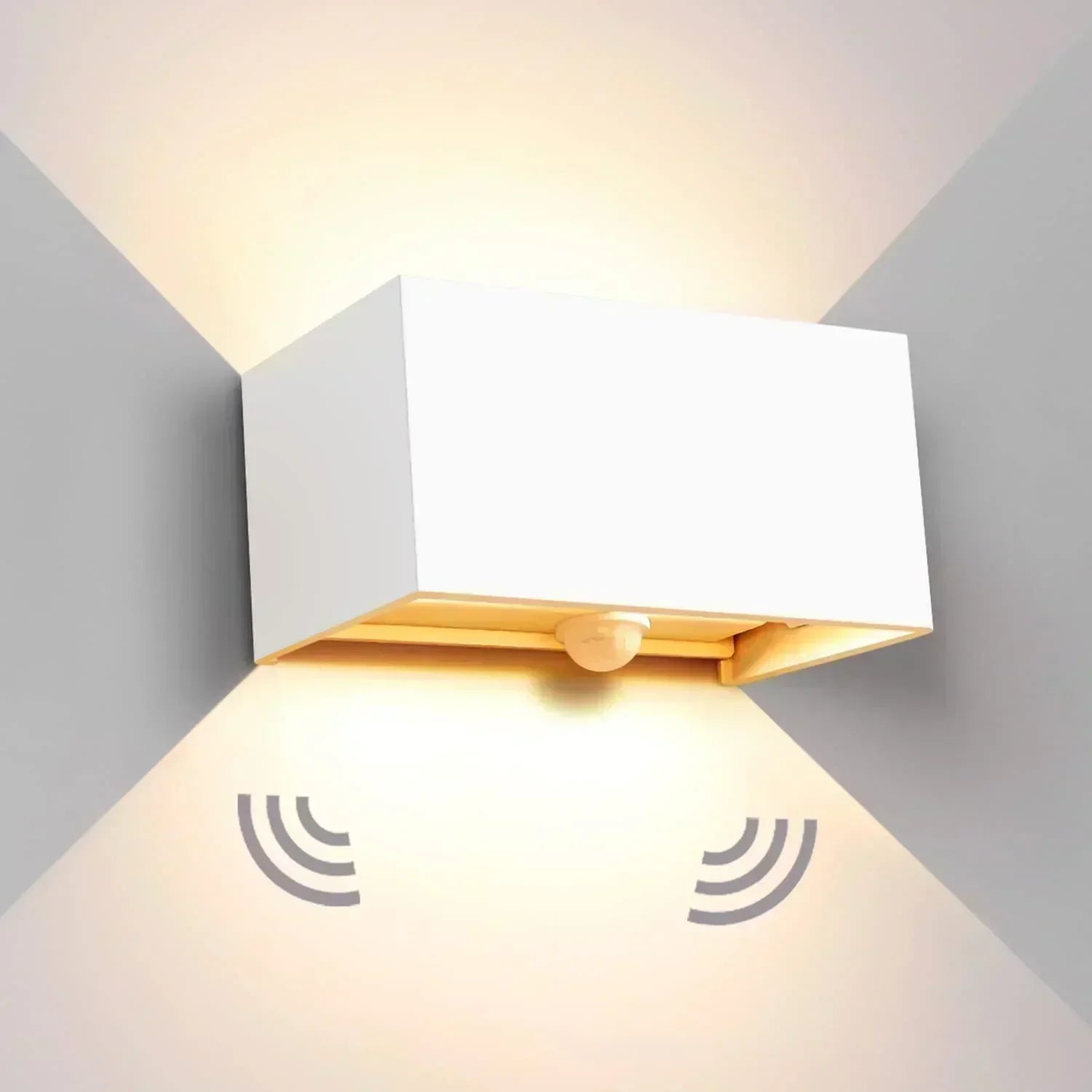 AstraGuard IP65 Black Outdoor Wall Light With Motion Sensor
