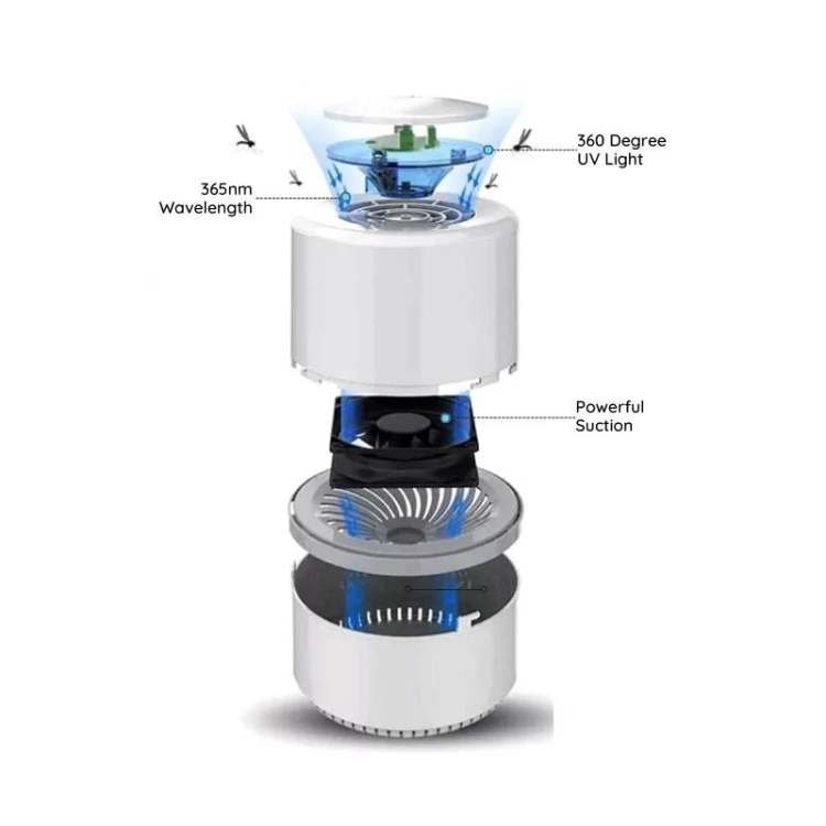 Piège à moustiques intelligent Lumenix — Sans produits chimiques, fonctionnement silencieux, jusqu’à 300 pieds carrés