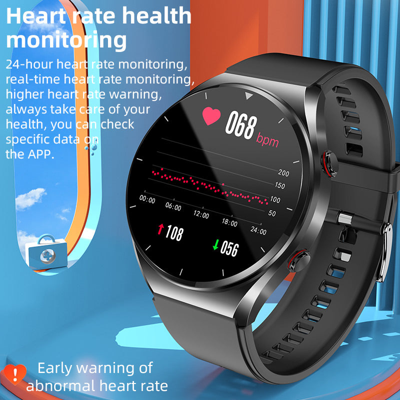 Měření krevního cukru jedním kliknutím|Glykémie Krevní tlak EKG|EKG HRV Tepová frekvence Zdravotní chytré hodinky