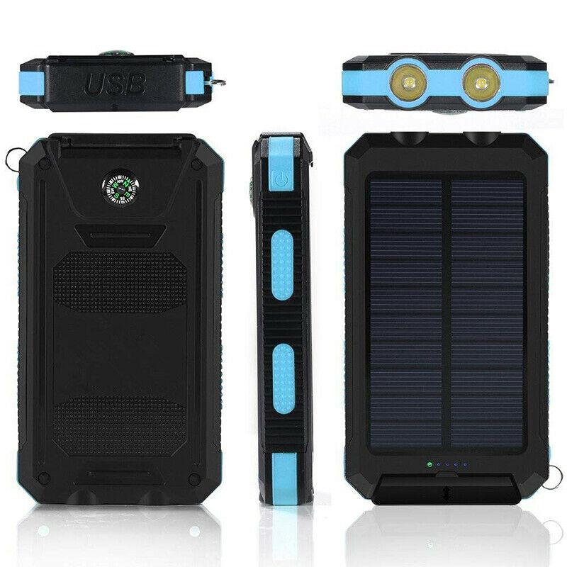 500000 MAHソーラー充電器、防水モバイルバッテリー、外付け | Filindra