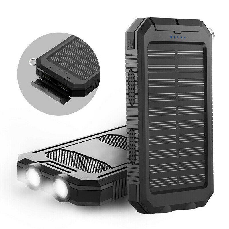 500000 MAHソーラー充電器、防水モバイルバッテリー、外付け | Filindra