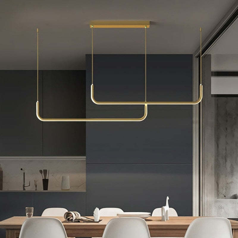 EdgeGlow LED-pendellampa — metallram, silikonbelagd yta