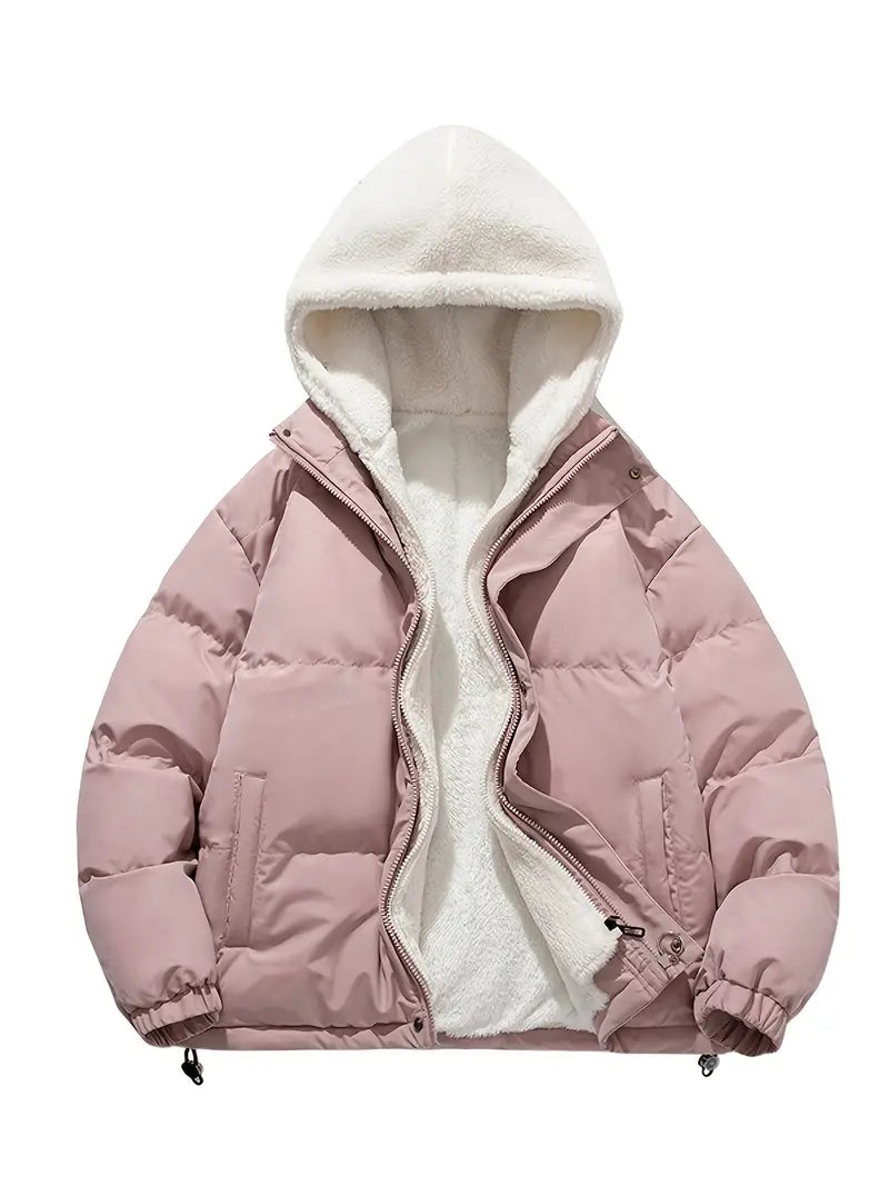 Chaqueta de invierno con capucha Eagle Cozy de forro polar — Ropa de abrigo cálida