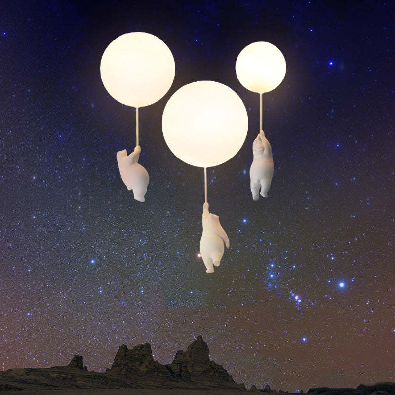 Lampa wisząca Fateh Bear Balloon — zabawna lampa wisząca