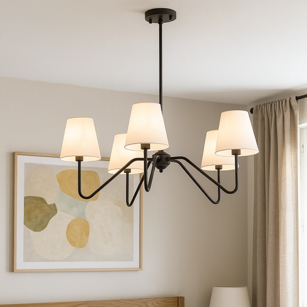 Auryn Seidenambiente Pendelleuchte Sanftes Licht für das Schlafzimmer