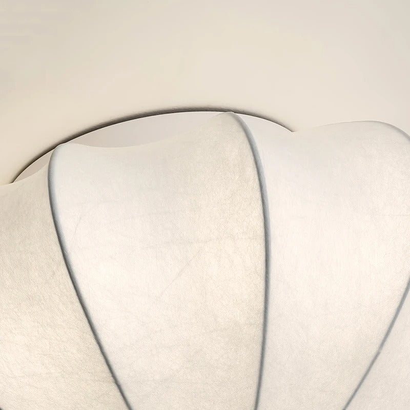 Zen Glow japanskinspirert silkeloftslampe — varmt lys