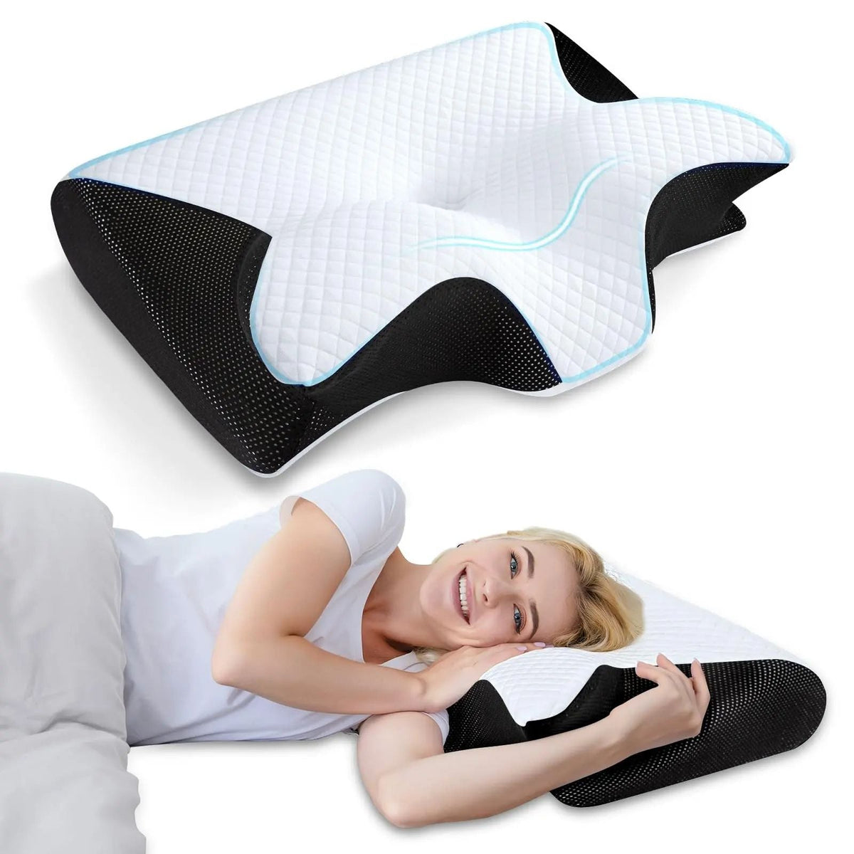 Orthopedic Neck Pillow — Targeted Support, Proper Spinal Alignment