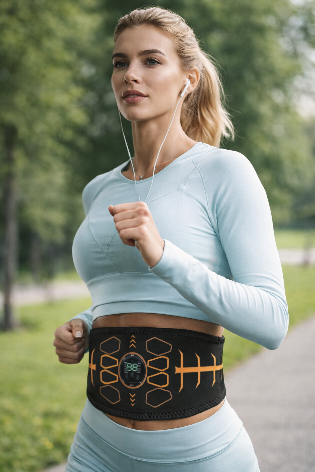 Abdominal Toning Belt — 10 Exercise Modes, 30 Intensity Levels