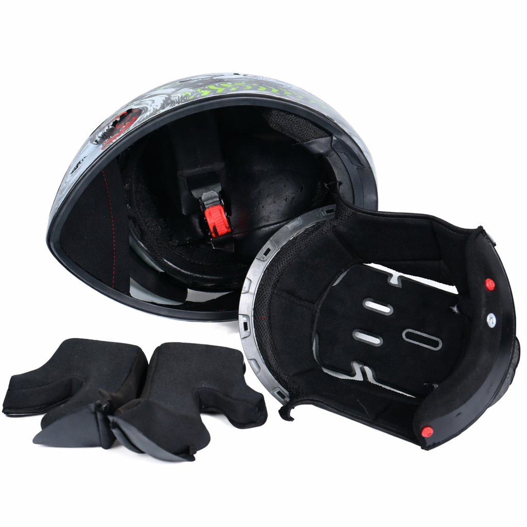 Capacete Integral LVS-701 — Sistema de Viseira Dupla, Proteção Térmica para o Inverno