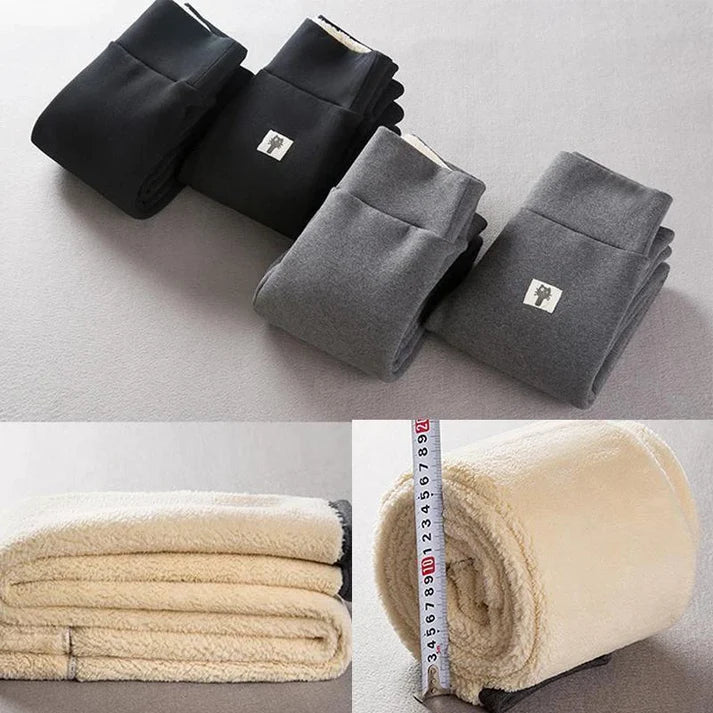Ultra-Soft Cashmere-Lined Leggings for Autumn & Winter