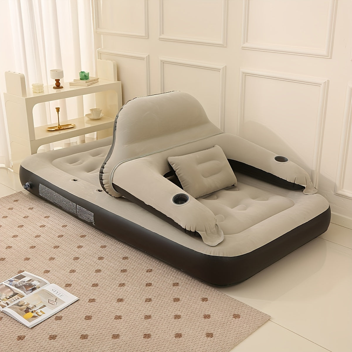 Materasso gonfiabile ComfortAir — pompa integrata e schienale