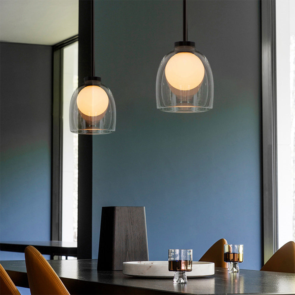 Elara Clear Glass Pendant Light For Dining Rooms And Workspaces