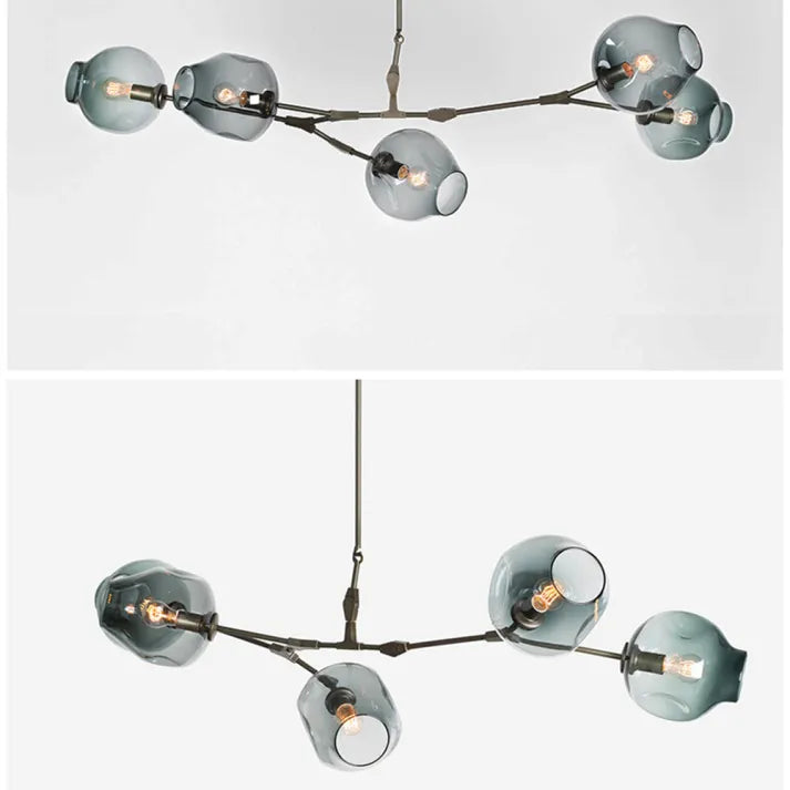 BubbleLight Sputnik-Pendelleuchte — Verzweigtes Glasblasendesign