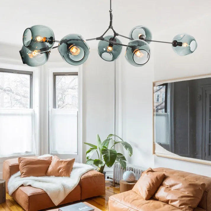 BubbleLight Sputnik-Pendelleuchte — Verzweigtes Glasblasendesign