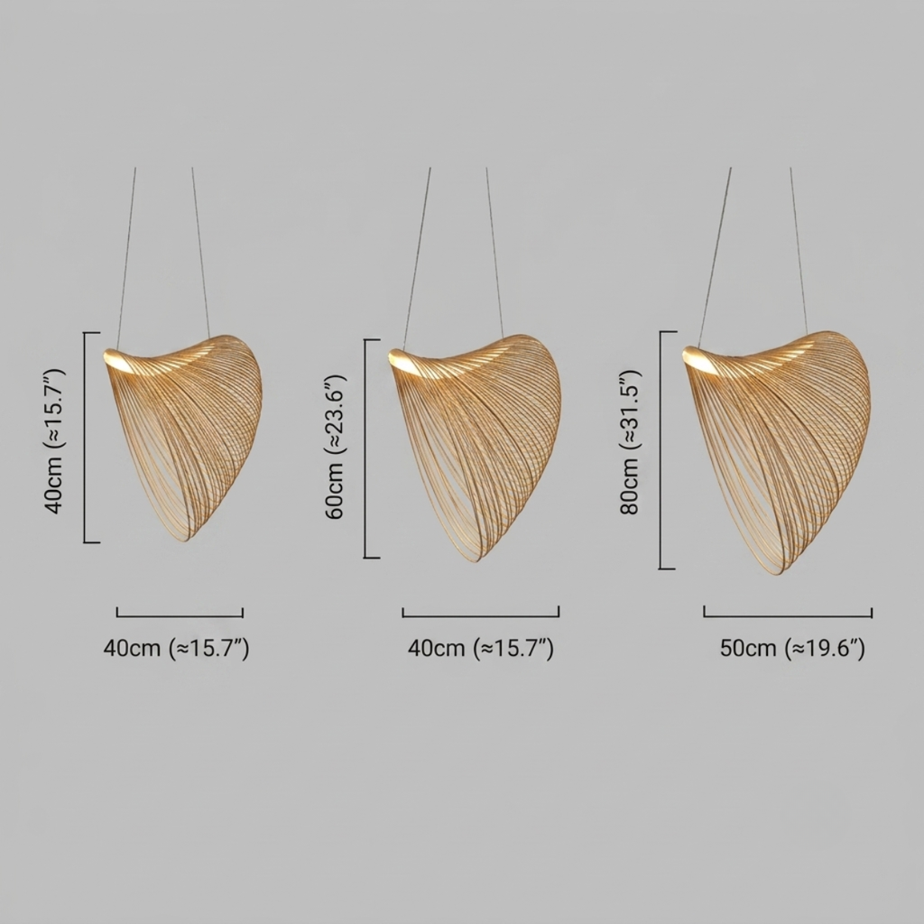 Art Deco Pendant Light - Irregular Wooden Design for Dining Room - Flindria