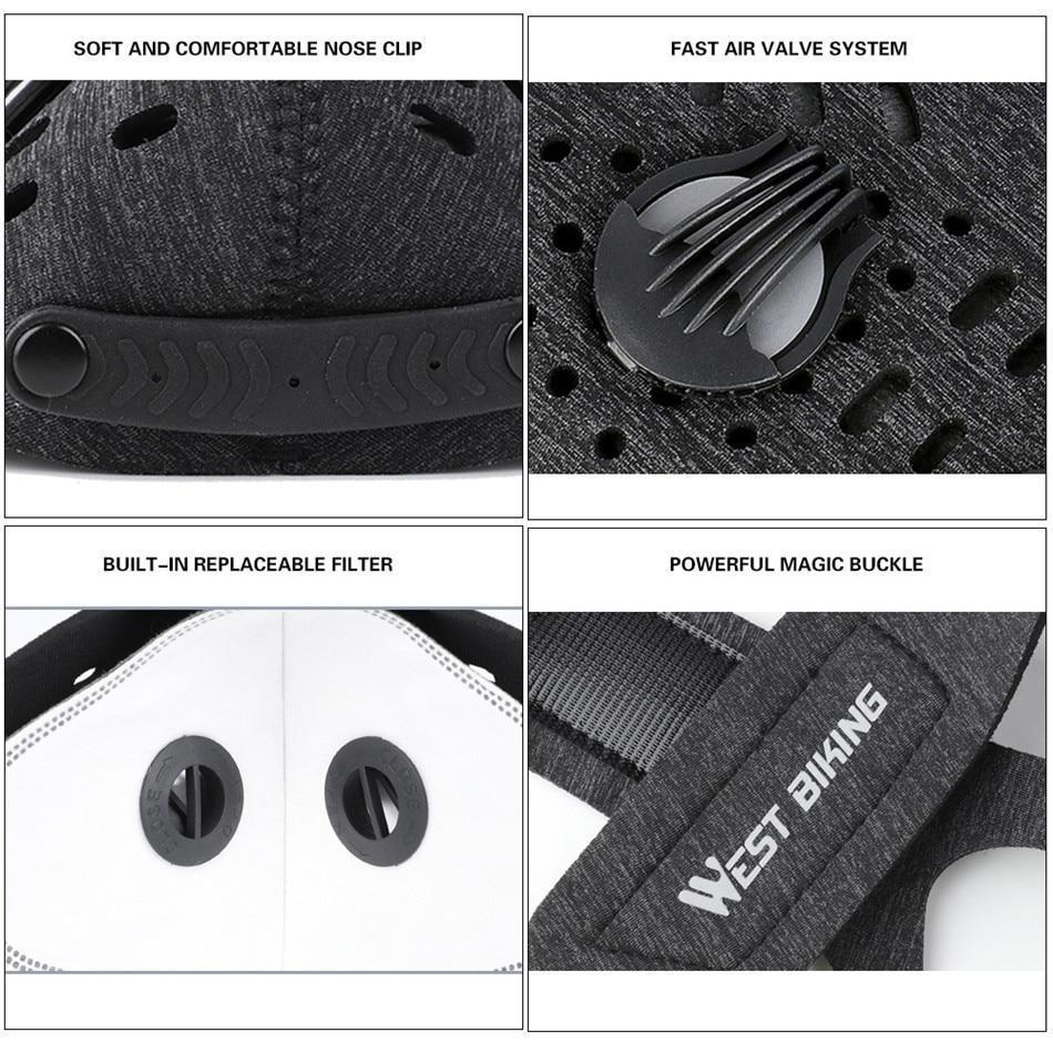 Face Mask Breathable Neoprene Anti Pollution