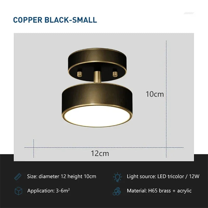 Moderne, drejelig LED-loftslampe - justerbar lysstråle