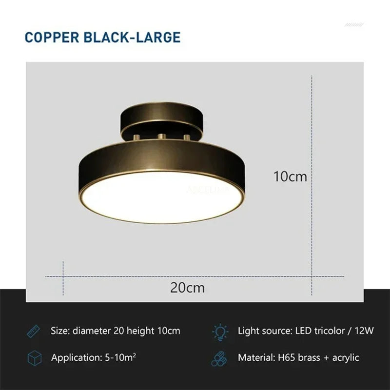 Moderne, drejelig LED-loftslampe - justerbar lysstråle