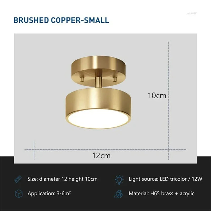 Moderne, drejelig LED-loftslampe - justerbar lysstråle