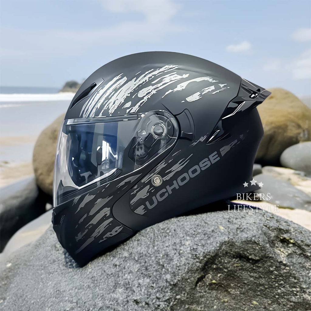 FlipGuard Dual Lens Helmet | DOT Approved