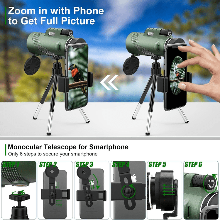 Arden 600x HD-monokikare — kompakt konstruktion, klar högupplöst optik