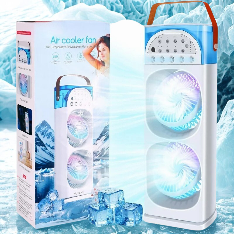 Mini Portable Airconditioner with Humidifier & LED Light | Filindra