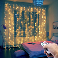 LED-Lichtervorhang — Fernbedienung, 4 Farboptionen