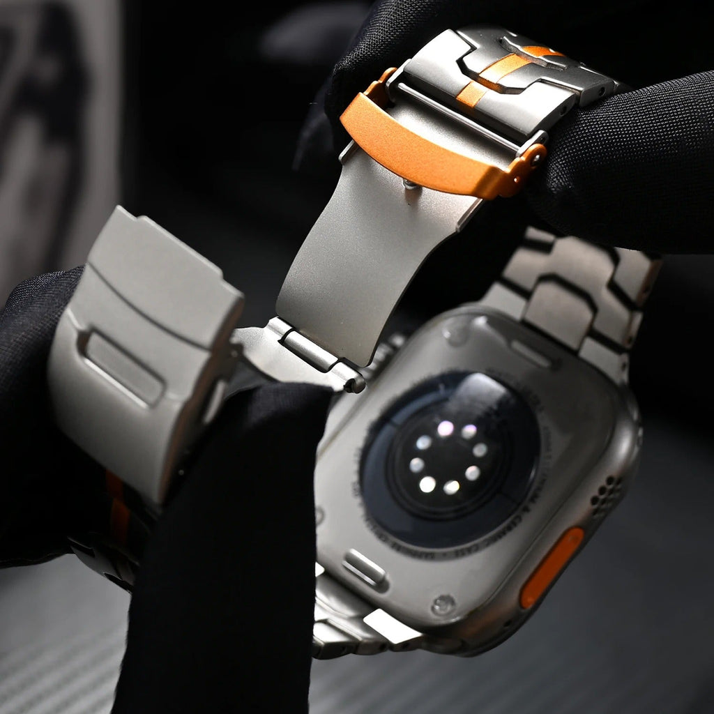 Keith Lane lyxigt armband i titan för Apple Watch, allergivänligt spänne