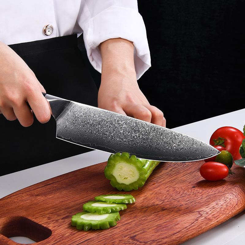 6-Piece VG10 Damascus Steel Kitchen Knife Set — 67-Layer Blades