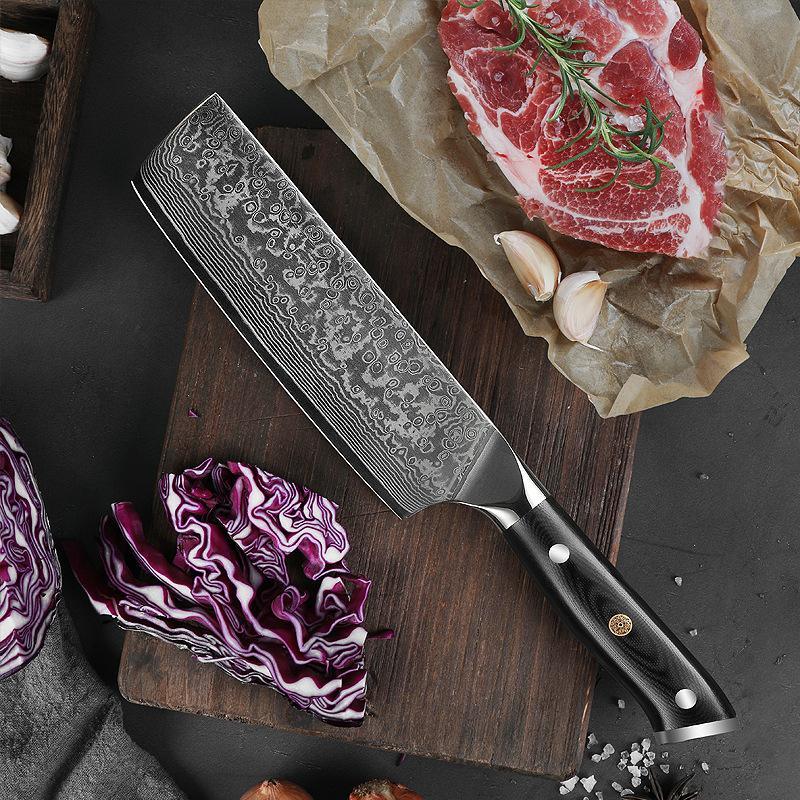 6-Piece VG10 Damascus Steel Kitchen Knife Set — 67-Layer Blades