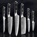 6-Piece VG10 Damascus Steel Kitchen Knife Set — 67-Layer Blades