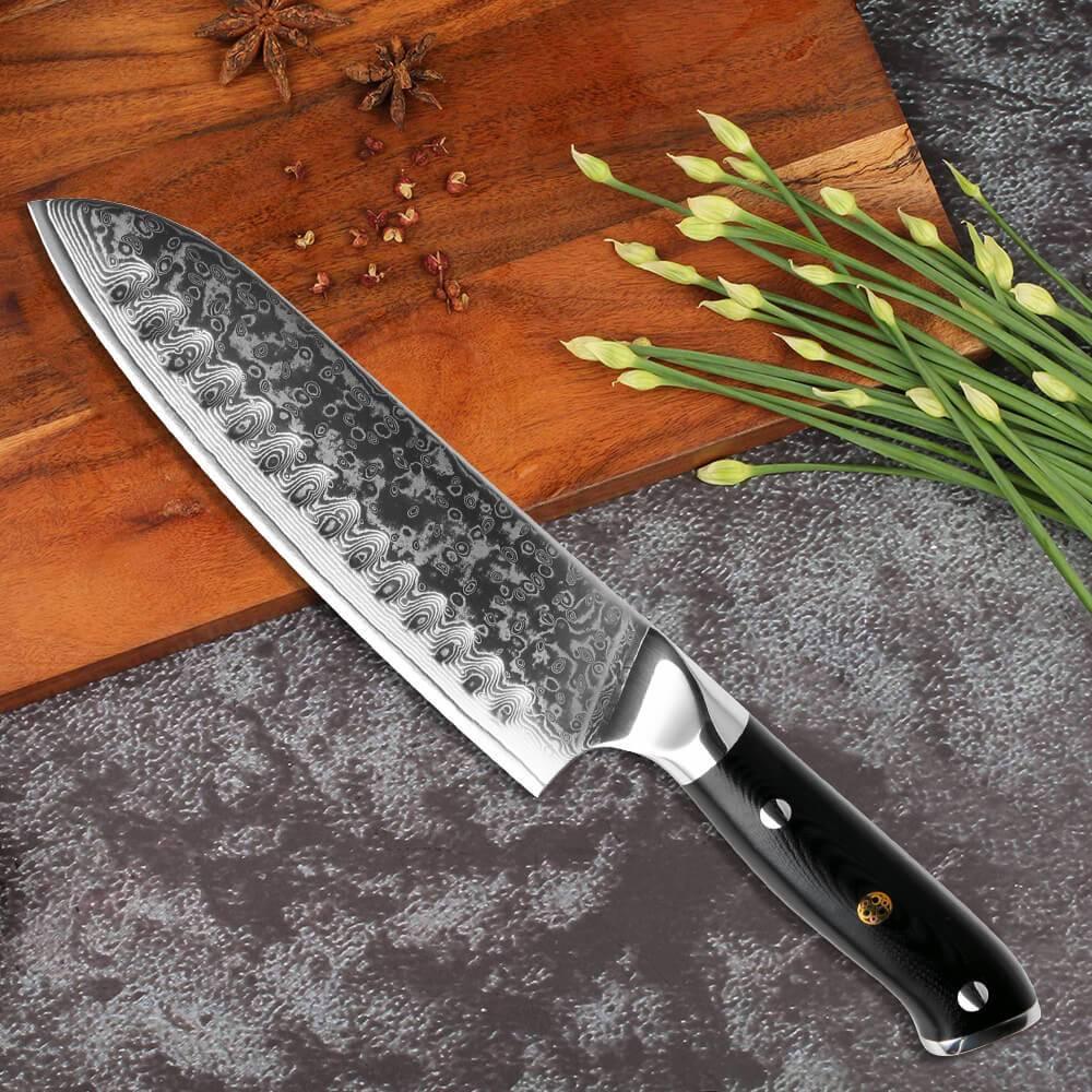6-Piece VG10 Damascus Steel Kitchen Knife Set — 67-Layer Blades