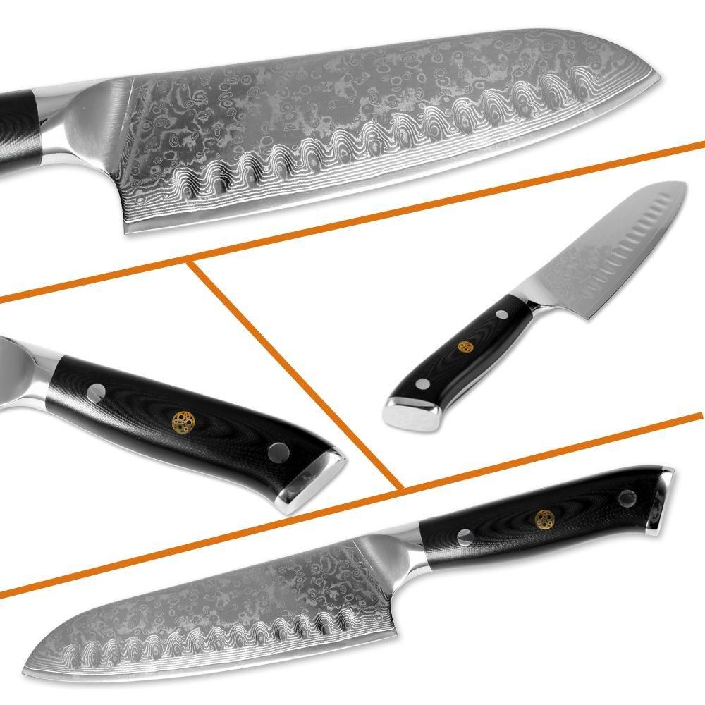 6-Piece VG10 Damascus Steel Kitchen Knife Set — 67-Layer Blades