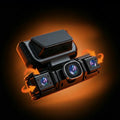 360 Degree Four Lens Dash Camera — Integrated GPS In-Car Video Recorder